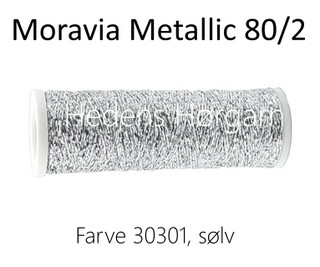 Moravia Metallic 80/2 farve 30301 sølv